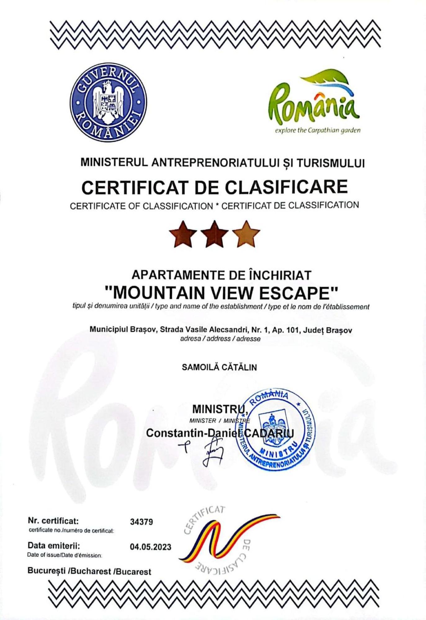 Appartamento Mountain View Escape Braşov Esterno foto